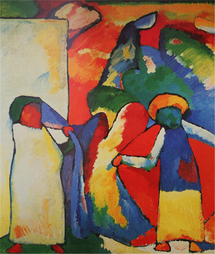 Improvisation 6 (African) 1909 Wassily Kandinsky Oil Painting